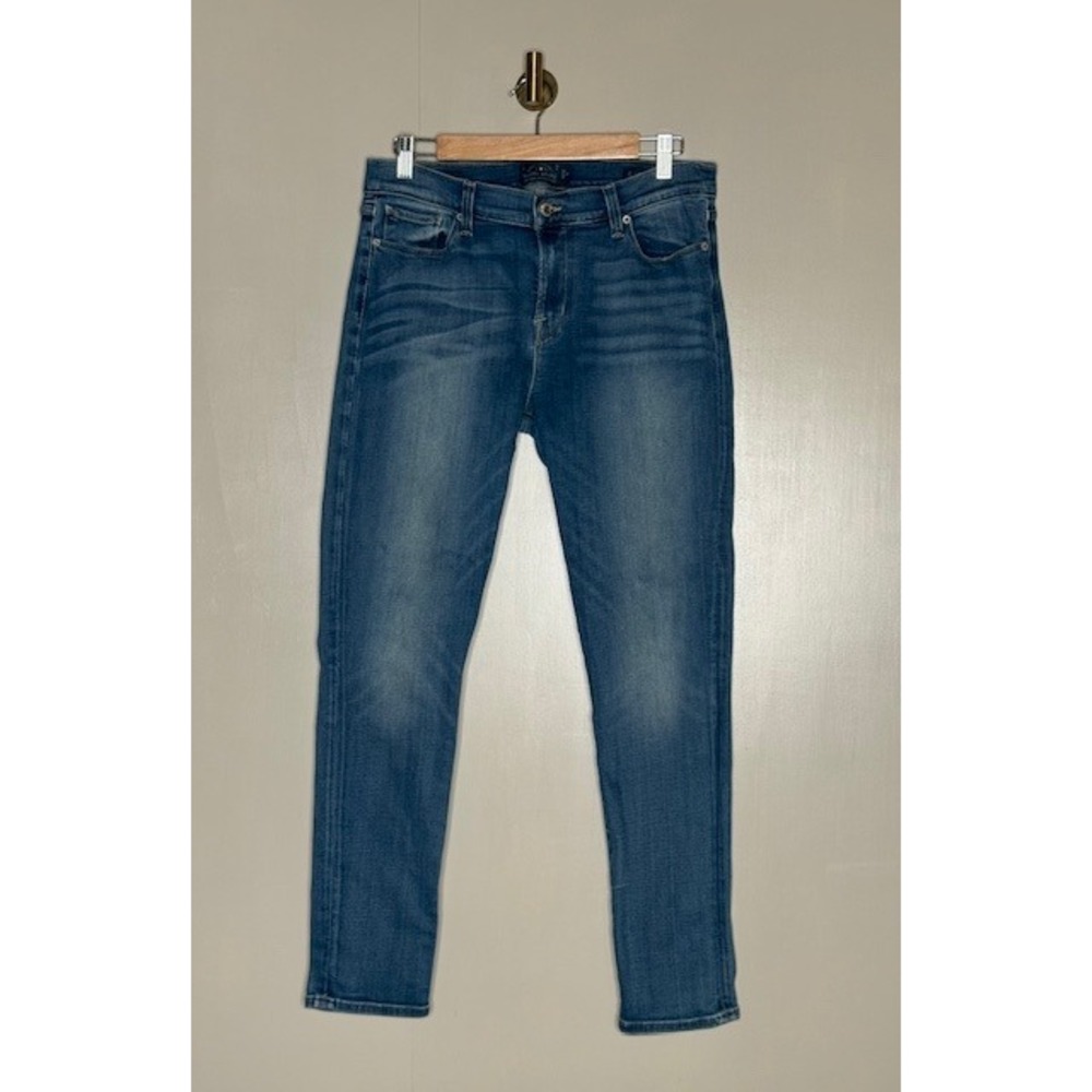 Lucky Brand Brooke Skinny Jeans Candiani Denim Stretch Blue 14 32